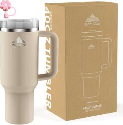 Mont-Clair termikus utazópohár szívószállal és fedővel, 1200 ml - rózsakvarc