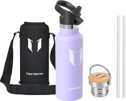 Super Sparrow rozsdamentes acél termoszpalack, BPA-mentes - levendula - 500 ml