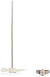 HERCHR Acél Ékszerkészítő Kalapács 150x62, 8mm - Ergonomikus Fémformázó Szerszám Órásoknak, Ékszerészeknek, DIY Kézműveseknek, Ezüst Színű, 3