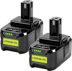 Bonadget csere akkumulátor Ryobi 18V One+ szerszámokhoz, 5, 5 Ah - 2 db (P108)