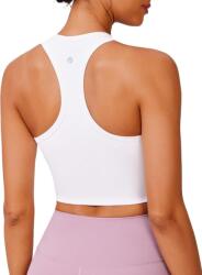 PINSPARK sportmelltartó párnázott, levehető csészékkel, racerback - fehér - S-es méret