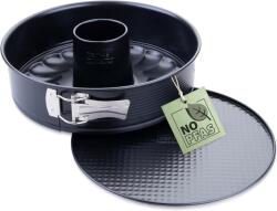 Zenker Perfect Black rugós tortaforma cserélhető aljjal, tapadásmentes - fekete - 26 cm