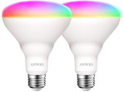 ANWIO E27 WiFi LED okosizzó RGB 9W - 2 db