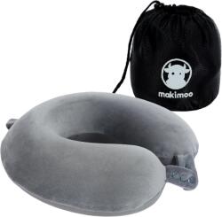 Makimoo memory foam utazó nyakpárna tárolótáskával - szürke