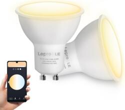 Lepro GU10 okos LED izzó, dimmelhető, CCT, Alexa/Google Home kompatibilis - 2 db