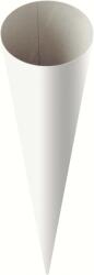Baier & Schneider Heyda 204870035 fehér iskolai kúp üres tölthető ajándéktáska karton 35 cm magas, 11 cm átmérő, 380 g/m2