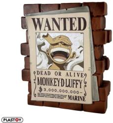 Plastoy One Piece Monkey D. Luffy Wanted plakátos persely - PVC - 16 cm