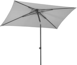 Schneider Sevilla ezüstszürke téglalap kerti napernyő acélvázzal 240x140 cm poliészter huzattal