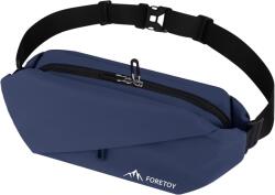 FORETOY Unisex Övtáska Kulacstartóval - Vízálló Crossbody Táska Futáshoz, Túrázáshoz, Kerékpározáshoz, Nagy Kapacitású Válltáska, Sötétkék