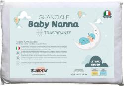 Tessiharmony Baby Nanna babaágy párna 60x40 cm, 100% pamut, hipoallergén - fehér