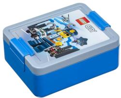LEGO® LEGO Iconic uzsonnás doboz kétrészes, fedéllel - kézi mosogatású, melamintól mentes ételhordó gyerekeknek