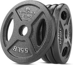 Amonax öntöttvas súlylemez készlet 1 colos rúdhoz - 2, 5 kg x 4 db Súlytárcsa