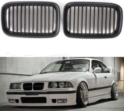 Beside_Auto Első Lökhárító Rács E36 92-96 Matt Fekete 2db