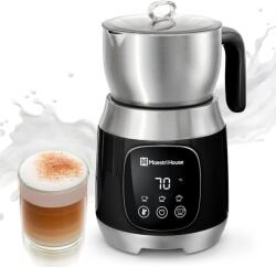 Maestri House DualFro 600 Elektromos Tejhabosító 12-az-1-ben, 600ml Rozsdamentes Acél Tejgőzölő Változtatható Hőmérséklettel