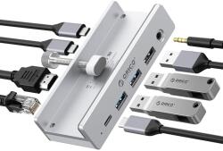 ORICO Clip 8 az 1-ben USB-C dokkoló, 4K 60Hz HDMI, PD 100W, Gigabit LAN, 10Gbps