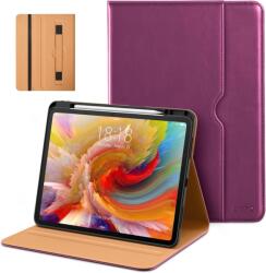 DTTO iPad Pro 13" (M5/M4) 2025/2024 bőr tok ceruzatartóval - lila