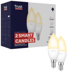 Trust WiFi E14 okos LED izzó, RGB, fehér - 2 db
