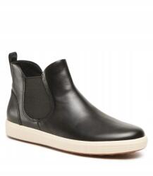 Ecco Soft 7 W méret 37 fekete bakancs Bokacsizma 24 CM Chealse Bőr (470463 01001)