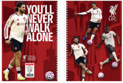 Nebulo Füzet spirál A4, 70lapos, kockás 10 db/csomag Liverpool - suplix