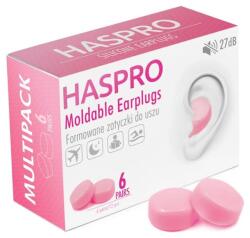 Haspro Szilikon füldugók Mold6 - rózsaszín színben Haspro (12 darab)