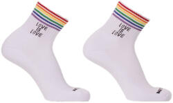 Barcode Berlin Love is Love Vékony zokni fehér színben - szexvital