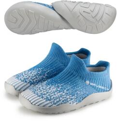 BRUBECK BAREFOOT Gyermek merinó gyapjú mezítlábas cipő - Világoskék / Világosszürke