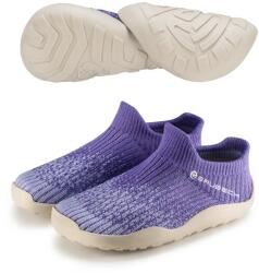 BRUBECK BAREFOOT Gyermek merinó gyapjú mezítlábas cipő - Lila / Krém
