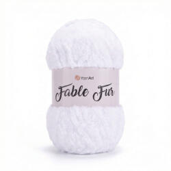 YARNART Fable Fur - Fehér - 965