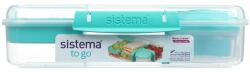 Sistema To Go Élelmiszerdoboz 3 Külön Rekesszel, 1, 48 L, Zöld