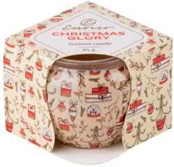 Emocio Üveg Dekor 70X62 Mm Christmas Glory - Cookie And Cream, Illatgyertya