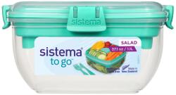 Sistema To Go Salátás Doboz + Evőeszköz, 1 L, Zöld