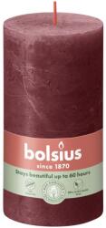 Bolsius Rustic Shine Henger 68X130Mm Velvet Red, Bordó Gyertya