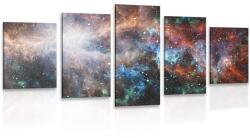 Dovido Tablou 5-piese galaxie infinită - 150x75