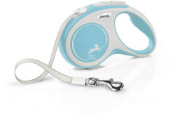 flexi FLEXI Comfort, lesă bandă retractabilă câini, nylon, turcoaz, S(15kg, 5m)