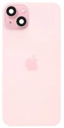  Spate telefon: Capac baterie Iphone 15 Plus cu Lentile si Magnet, Roz