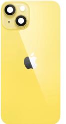 Aftermarket Spate telefon: Capac baterie Iphone 14 cu Lentile si Magnet, Galben