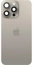  Spate telefon: Capac baterie Iphone 15 Pro Max cu Lentile si Magnet, Natural