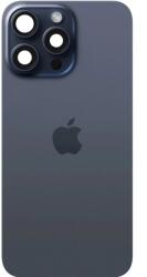 Aftermarket Spate telefon: Capac baterie Iphone 15 Pro cu Lentile si Magnet, Albastru