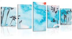 Dovido Tablou 5-piese pictura cerului japonez - 200x100