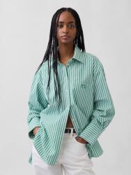 GAP Oversize поплинова риза с лого Big Shirt GAP GAP | Zelen | ЖЕНИ | S