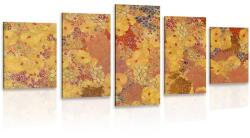 Dovido Tablou 5-piese abstract în stilul lui G. Klimt - 100x50