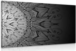 Dovido Tablou Mandala în design alb-negru - 60x40