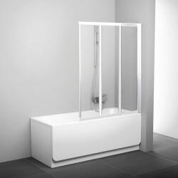 RAVAK BeHappy VS3 Paravan cada cu 3 elemente 130 cm, alb/transparent (795v0100z1(cod-vechi))