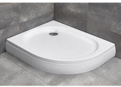 Radaway Cadita dus semirotunda asimetrica Radaway Patmos E 100x80 cm, cu panou inclus (4P81155-03P)