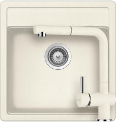 SCHOCK Nemo N-100S Set chiuveta bucatarie granit Cristalite 49x51 cm si baterie Epos Vanilla, bej (vanilla) (SETNN100SEEXVANI) Chiuveta