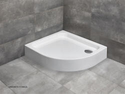 Radaway Cadita dus semirotunda asimetrica Radaway Siros E 90x80 cm, autoportanta (SBE8917-1L)