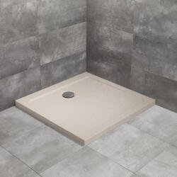 Radaway Cadita dus patrata Radaway Doros C Stone 90x90 cm, bej cashmere (acril aspect piatra) (SDRC9090-01-84S)