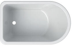 Geberit Cada baie semirotunda asimetrica Geberit Bambini compozit 77x47 cm (406010016)