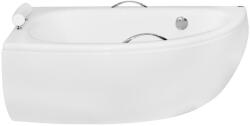 Besco Cada baie pe colt semirotunda asimetrica Besco Milena Premium acril 150x70 cm (WAM-150-NP$)