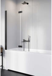Radaway Nes 8 Black PND I Paravan cada pliant 140 cm, profil negru (10060140-54-01R)